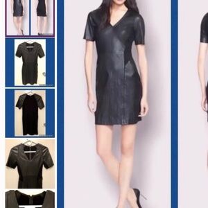 Theory Serto L leather dress- black size 2
